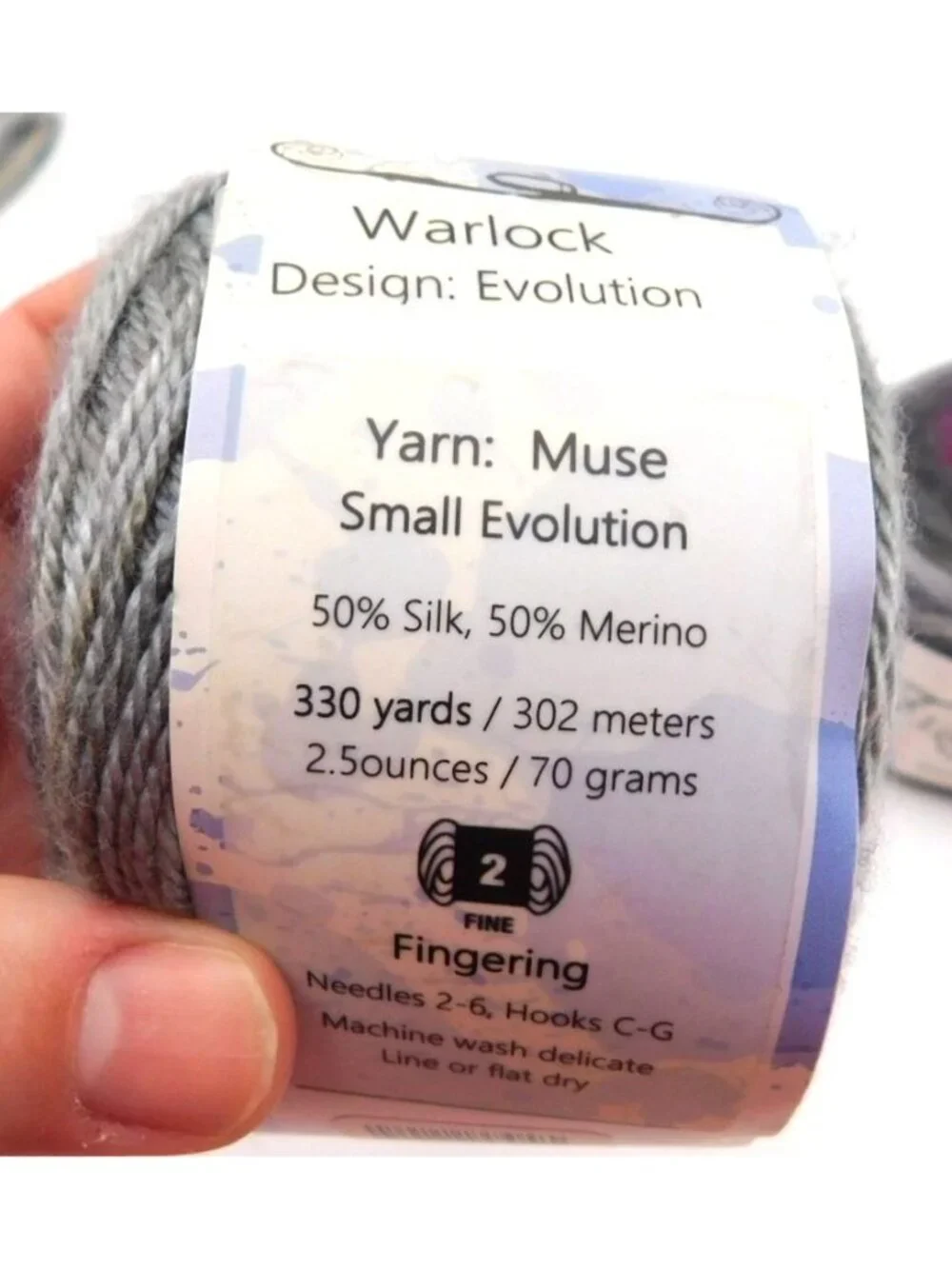 Twisted Fiber Art Muse Yarn 2 Skeins 50% Silk Merino Wool Passion Warlock